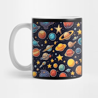 Celestial Body Cosmic Cartoon Space Mug